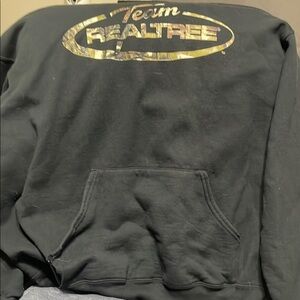 Black Realtree Hoodie with Gold Logo